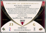 Upper Deck 2008-2009 Exquisite Collection Emblems Of Endorsement #EEMJ Michael Jordan 4/10