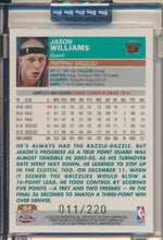 Topps  2003-2004 Chrome  X-Fractor #64 Jason Williams 11/220