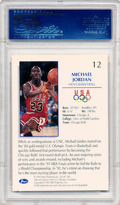 Impel Marketing 1992 Impel Olympicards Basketball #12 Michael Jordan  / PSA Grade 10