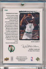 Upper Deck 2009-2010 Exquisite Collection Exquisite Rookie Patch #78H Kevin Garnett 15/25