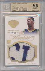 Panini 2012-2013 Flawless Gold Jumbo Patches #8 Anthony Davis 04/10 / BGS Grade 9.5