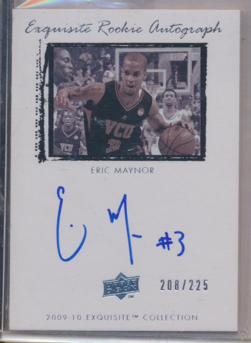 Upper Deck 2009-2010 Exquisite Collection Rookie Auto #71 Eric Maynor 208/225