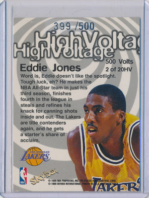 SkyBox 1997-1998 Hoops High Voltage #2/20HV Eddie Jones 399/500