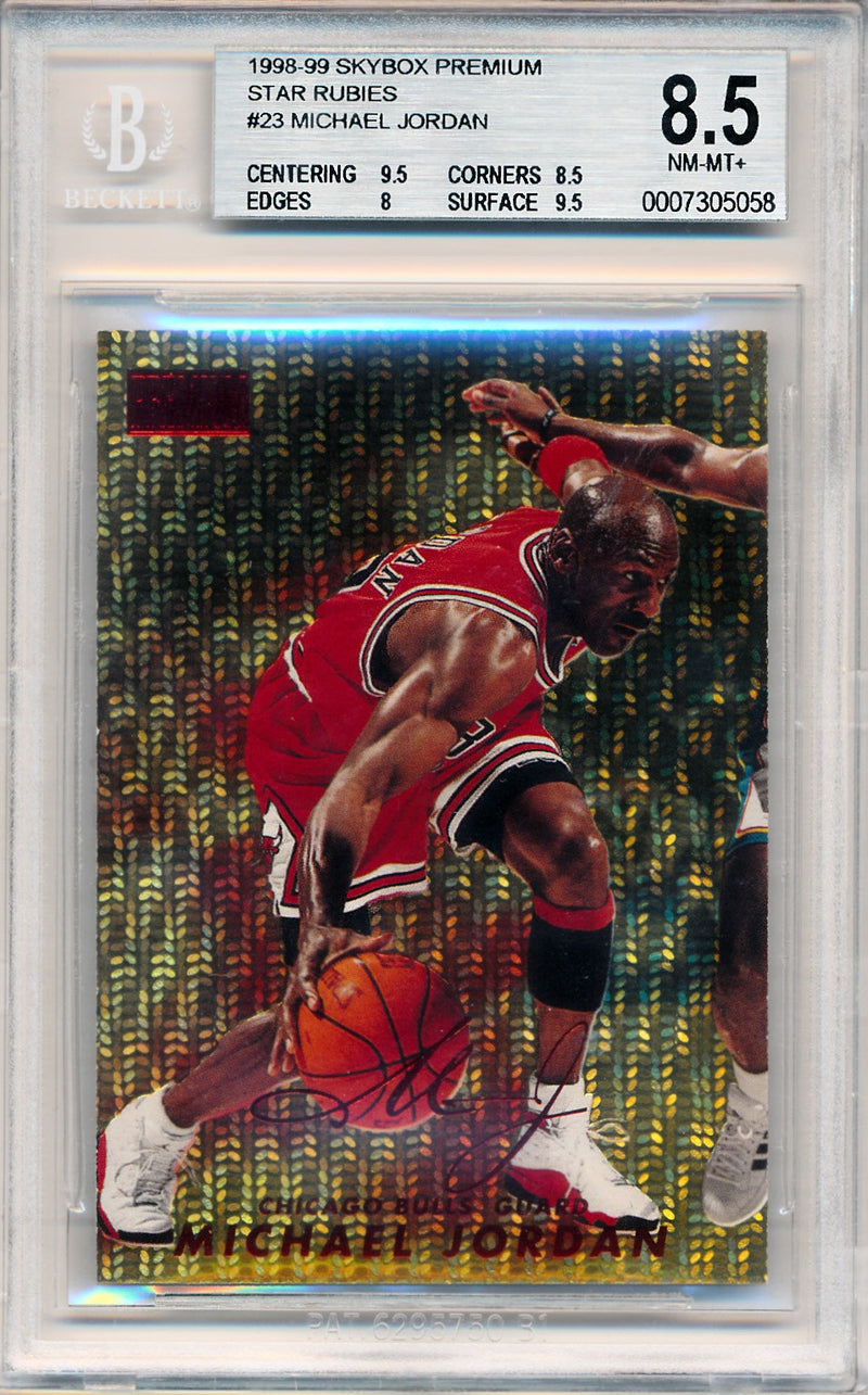 SkyBox 1998-99 Premium Star Rubies #23 Michael Jordan 22/50 / BGS