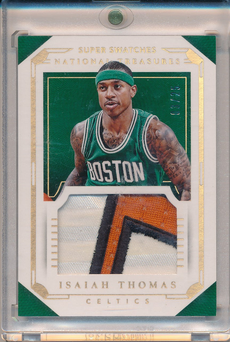 Panini 2015-2016 National Treasures Super Swatches #15 Isiah Thomas 3/25