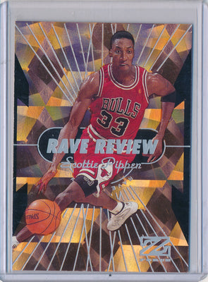 SkyBox 1997-1998 Z-Force Rave Review #11/12 Scottie Pippen