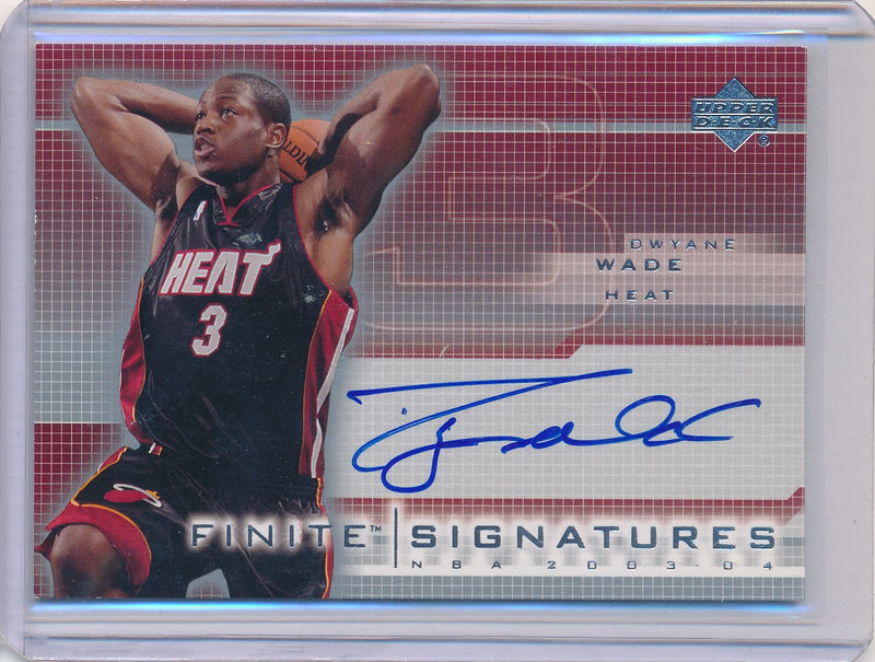 Upper Deck 2003-2004 Finite Signatures Basketball #DW Dwyane Wade