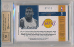 Panini 2010-2011 National Treasures All Decade Materials #9 Magic Johnson 7/10 / BGS Grade 10 / Auto Grade 10