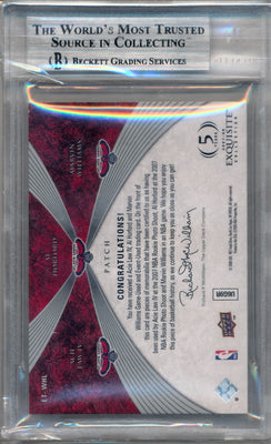 Upper Deck 2007-2008 Exquisite Collection Trios Patch Gold #WHL Acie Law IV / Al Horford / Marvin Williams 6/10 / BGS Grade 9