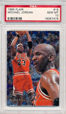 Fleer 1995-1996 Flair  #15 Michael Jordan  / PSA Grade 10