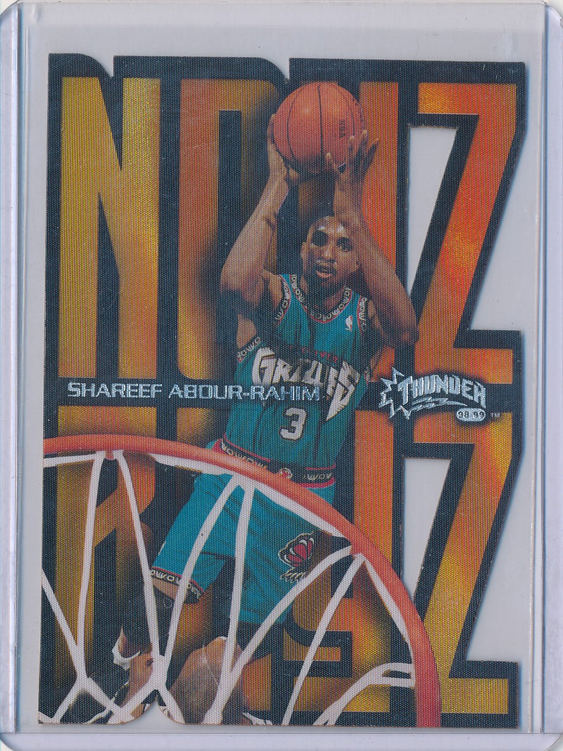 SkyBox 1998-1999 Thunder NOYZ BOYZ #1/15NB Shareef Abdur-Rahim