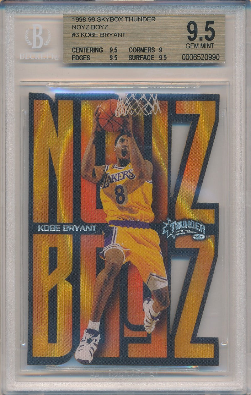 SkyBox 1998-1999 Thunder NOYZ BOYZ #3/15NB Kobe Bryant  / BGS Grade 9.5