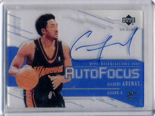 Upper Deck 2003-04 UD Glass Auto Focus #GA Gilbert Arenas