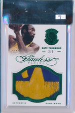 Panini 2012-2013 Flawless Emerald Jumbo Patches #72 Nate Thurmond 3/5 / BGS Grade 7