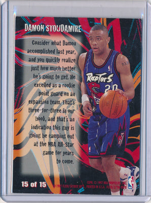 Fleer 1996-1997 Basketball Thrill Seekers #15/15 Damon Stoudemire