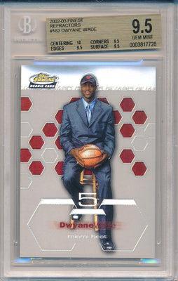 Topps  2002-2003 Finest Refractors #182 Dwyane Wade 17/250 / BGS Grade 9.5