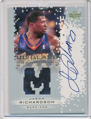 Upper Deck 2003-04 UD Glass Monumental Marks #JR-J Jason Richardson