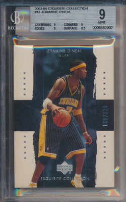 Upper Deck 2003-2004 Exquisite Collection Base #13 Jermaine O'Neal 160/225 / BGS Grade 9