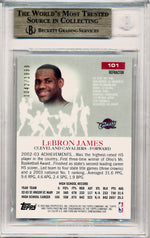 Topps 2003-2004 Pristine Refractor #101 Lebron James 1042/1999 / BGS Grade 9.5