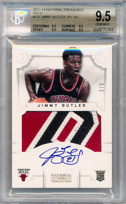 Panini 2012-2013 National Treasures  Gold #127 Jimmy Butler 2/5 / BGS Grade 9.5 / Auto Grade 10