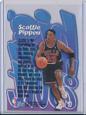 SkyBox 1996-1997 Z-Force Big Men On Court #44084 Scottie Pippen