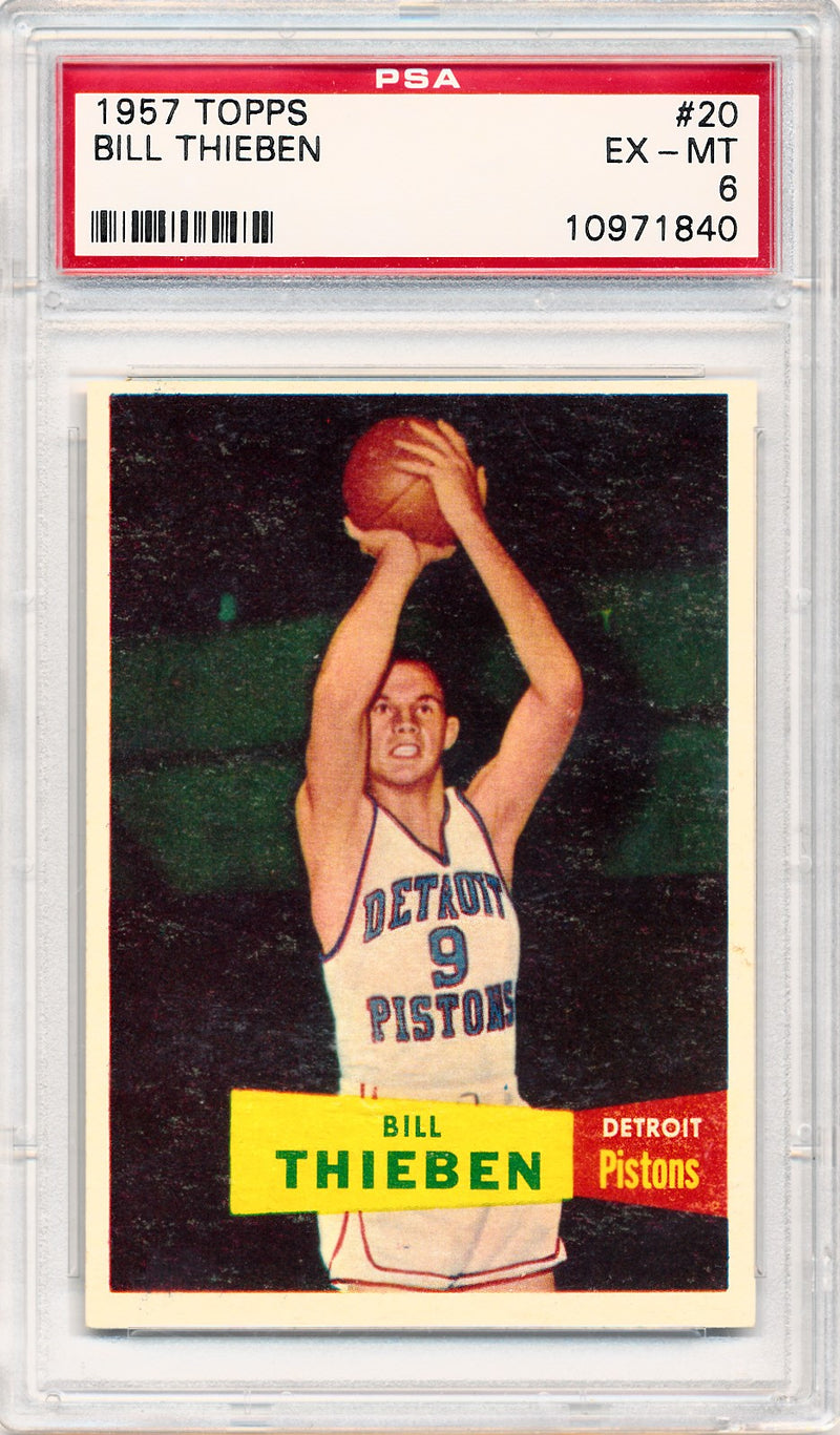 Topps Bowman  1957   #20 Bill Thieben  / PSA Grade 6 / BGS Grade None