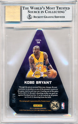 Panini 2012-2013 Preferred  #58 Kobe Bryant 15/74 / BGS Grade 9 / Auto Grade 10