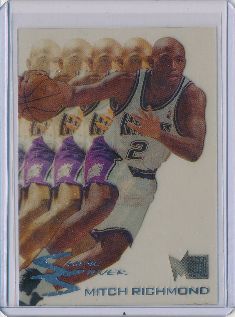 Fleer 1995-1996 Metal Slick Silver #7/10 Mitch Richmond