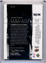 Upper Deck 2009-2010 Exquisite Collection Numbers #NPGG George Gervin 39/44