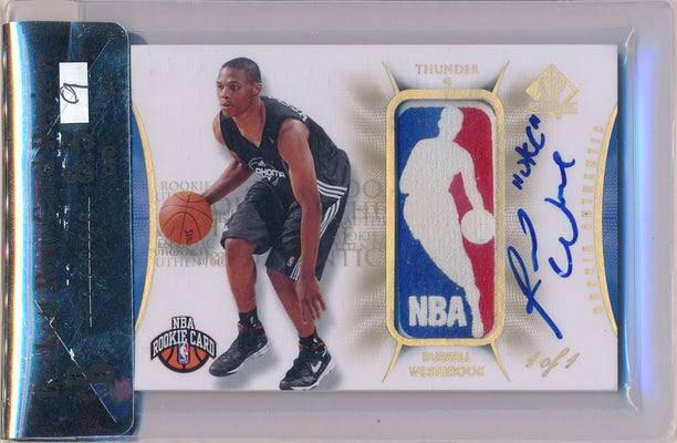 Upper Deck 2008-09 SP Authentic Rookie Authentic Logoman Auto #139 Russell Westbrook 1/1 / BGS Grade 8.5 / Auto Grade 9