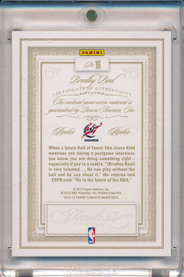 Panini 2012-2013 Flawless Emerald Jumbo Patches #16 Bradley Beal 4/5