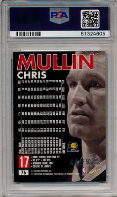 SkyBox 1998-99 Premium Star Rubies #76 Chris Mullin 44/50 / PSA Grade 8