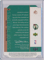 Upper Deck 1998-1999 SP Authentic Sign Of The Times #WM Walter McCarty