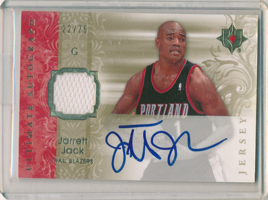 Upper Deck 2006-07 Ultimate Collection  Ultimate Jersey Autographs #AU-JJ Jarrett Jack 22/75