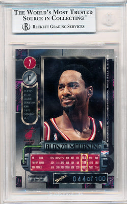 Skybox 1997-1998 Metal Universe Championship Precious Metal Gems Red #7 Alonzo Mourning 44/100 / BGS Grade 8.5