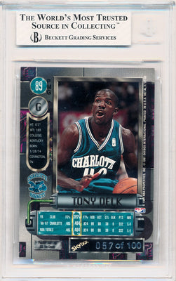 Skybox 1997-1998 Metal Universe Precious Metal Gems #89 Tony Delk 57/100 / BGS Grade 8