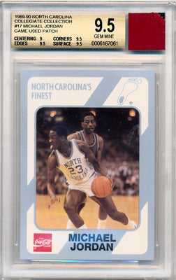 Collegiate Collection 1989-1990 North Carolina Collegiate Collection #17 Michael Jordan  / BGS Grade 9.5