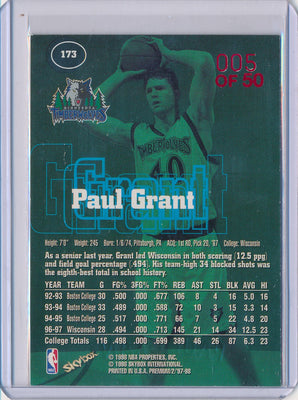 SkyBox 1997-1998 Premium Star Rubies #173 Paul Grant 5/50