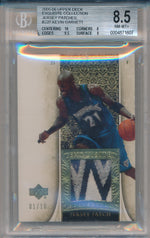 Upper Deck 2005-2006 Exquisite Collection Jersey Patches #22-P Kevin Garnett 1/10 / BGS Grade 8.5