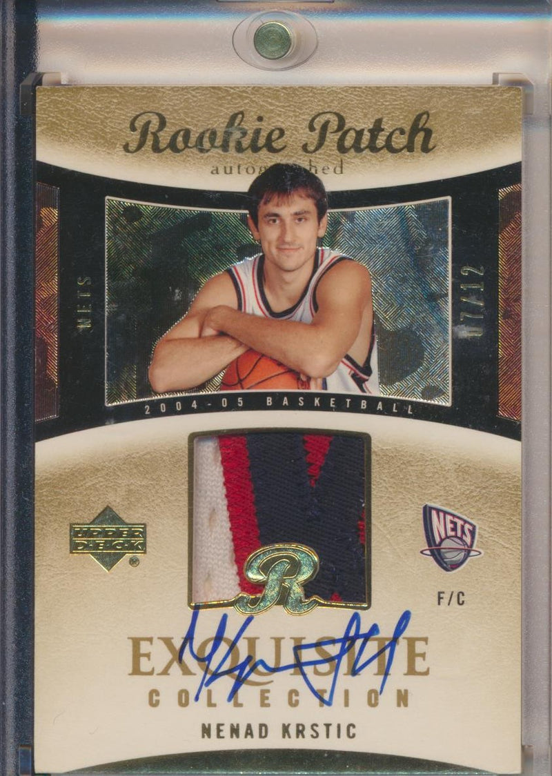 Upper Deck 2004-2005 Exquisite Collection Gold RPA #51 Nenad Krstic 7/12