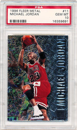 Fleer 1996-1997 Metal  #11 Michael Jordan  / PSA Grade 10