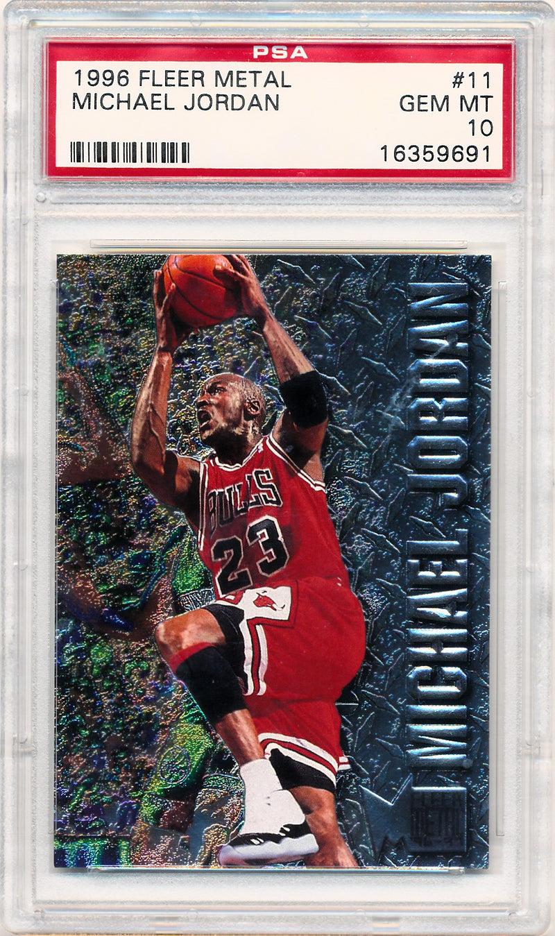 Fleer 1996-1997 Metal  #11 Michael Jordan  / PSA Grade 10