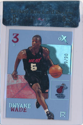 Fleer 2003-2004 E-X Basketball #90 Dwyane Wade 59/90 / BGS Grade 8.5