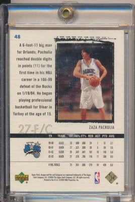 Upper Deck 2003-2004 Exquisite Collection Gold Rookie #48 Zaza Pachulia 17/25