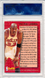 Fleer 1995-1996 Ultra Double Trouble #3 Michael Jordan 3/10 / PSA Grade 10