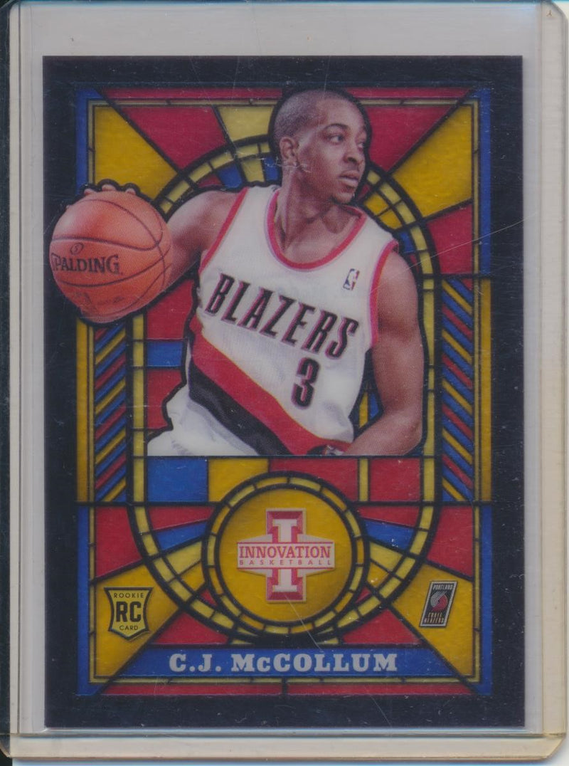 Panini 2013-2014 Innovation Stained Glass RC #24 C.J. McCollum