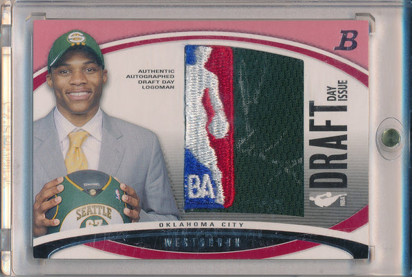 Topps 2008-09 Bowman Draft Picks & Stars Draft Day Logoman Auto #DDICA-RW Russell Westbrook 1/1