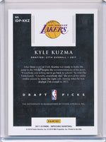 Panini 2017-2018 Impeccable Draft Picks #IDPKKZ Kyle Kuzma 14/27