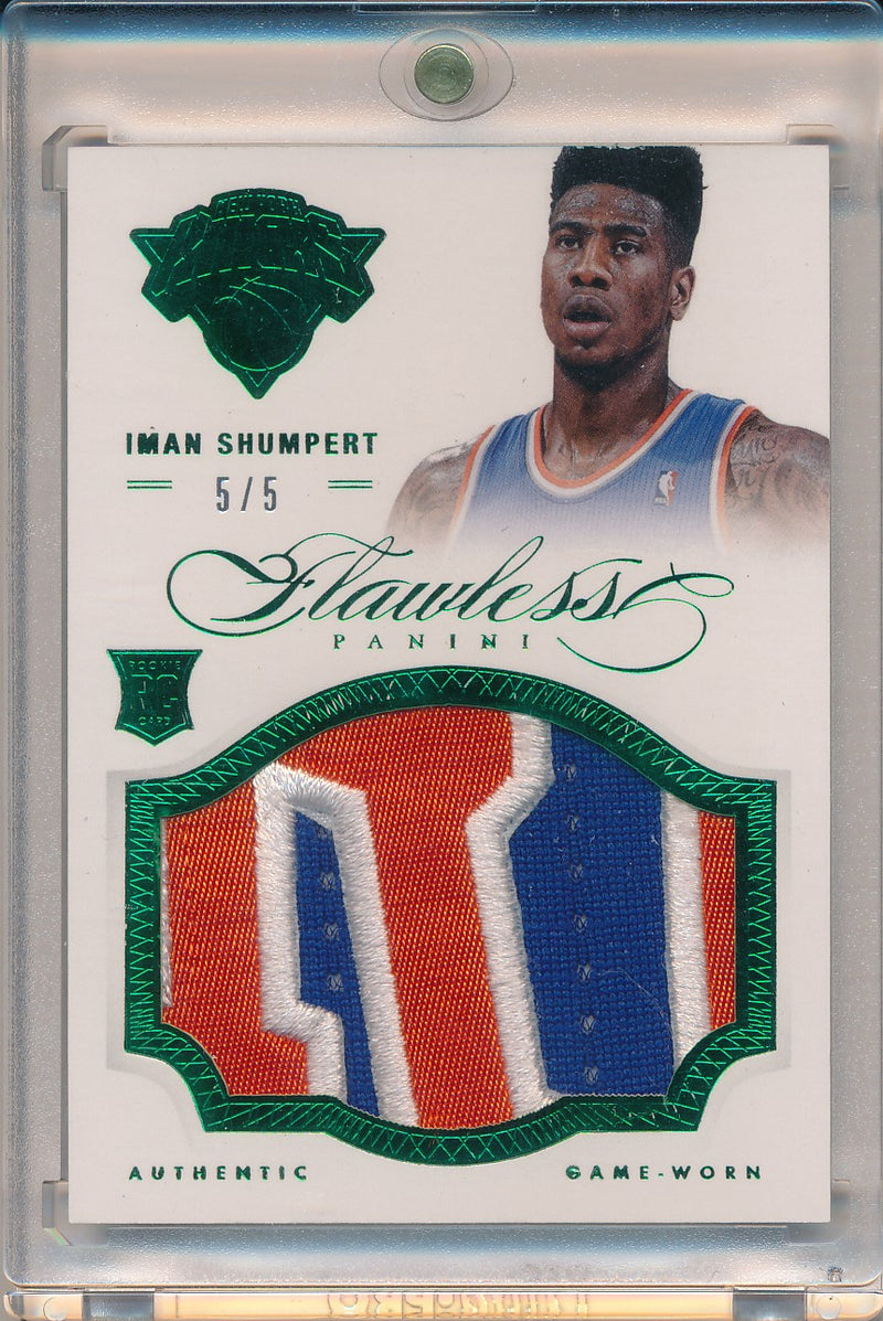 Panini 2012-2013 Flawless Emerald Jumbo Patches #15 Iman Shumert 5/5