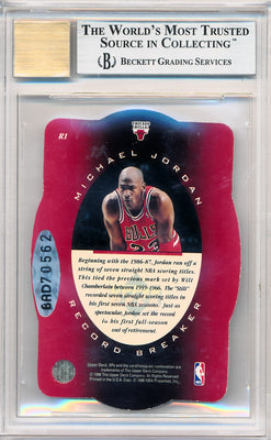 Upper Deck 1996 Uda Autographs Jordan Spx Record Breaker  #R1 Michael Jordan 199/250 / BGS Grade 9 / Auto Grade 10